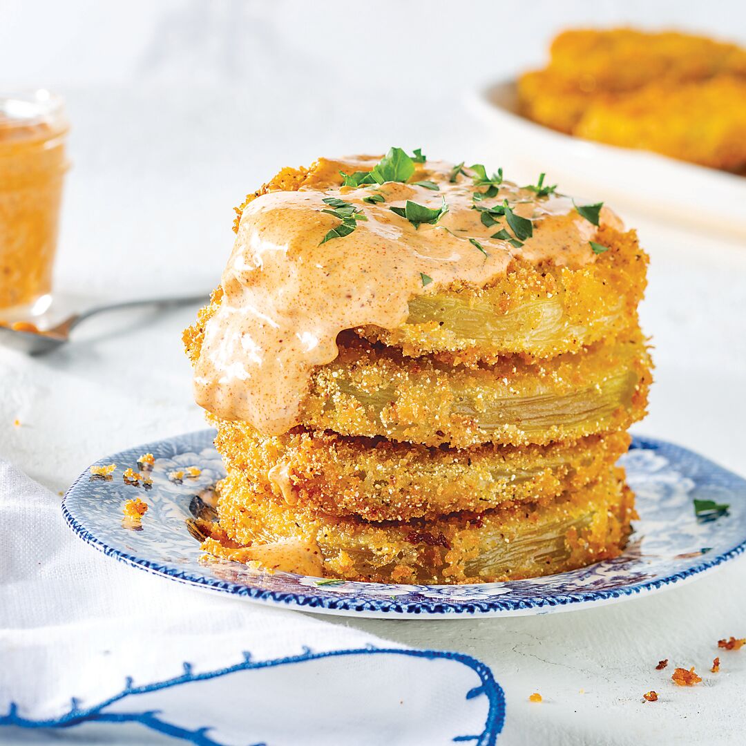 Fried Green Tomatoes on plate